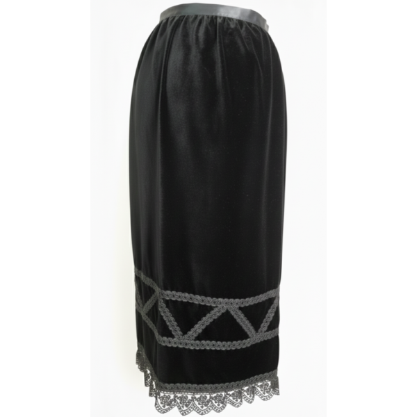 AVENTAL EM VELUDO SEM BORDADO PARA TRAJE MORDOMA