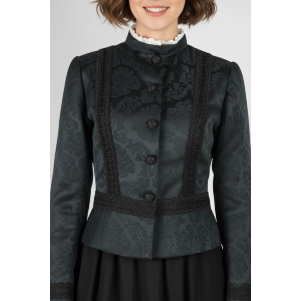 CASACA PRETA CURTA SEM VIDRILHO