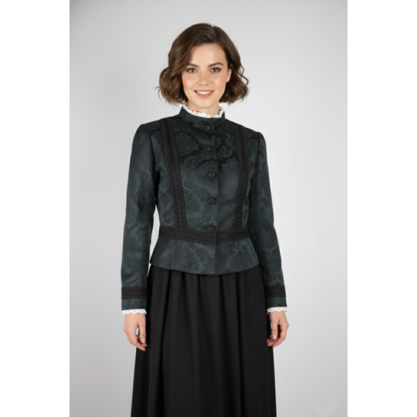 CASACA PRETA CURTA SEM VIDRILHO