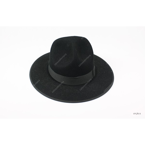 BLACK FELT HAT FOR MAN COSTUME
