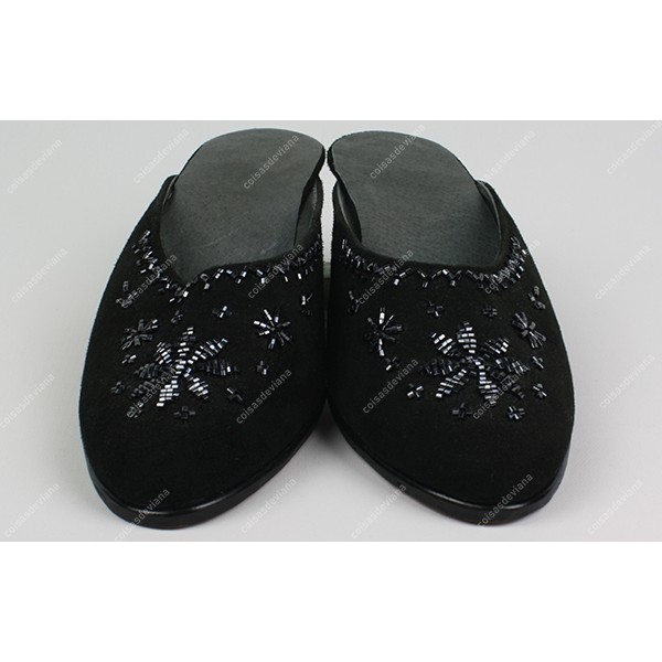 SLIPPER VIANA EMBROIDERY WITH GLASS