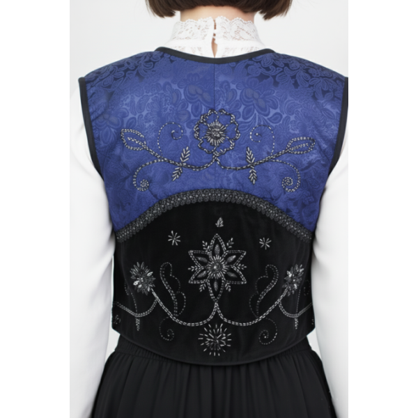 COLETE BORDADO COM VIDRILHO TRAJE MORDOMA