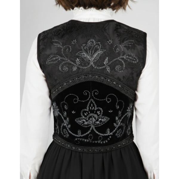 COLETE BORDADO COM VIDRILHO TRAJE MORDOMA