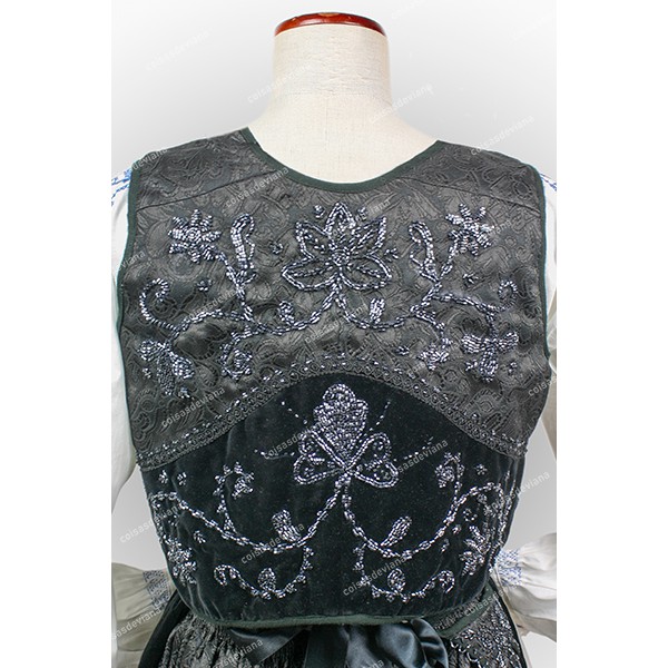 VEST RICH EMBROIDERY IN GLASS FOR BUTLER COSTUME