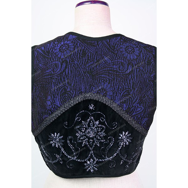 VEST SIMPLE EMBROIDERY WITH GLASS FOR MORDOMA COSTUME
