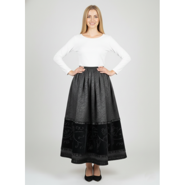 SAIA BROCADO BORDADO RICO A VIDRILHO PARA TRAJE MO...