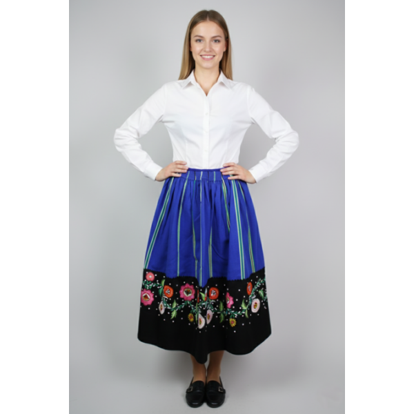 SAIA LÃ BORDADO RICO VIANA PARA TRAJE LAVRADEIRA