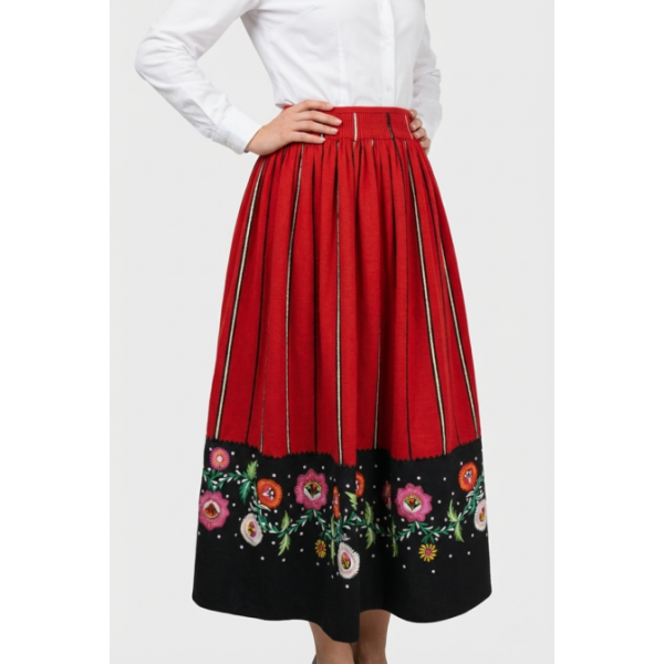 SAIA LÃ BORDADO RICO VIANA PARA TRAJE LAVRADEIRA