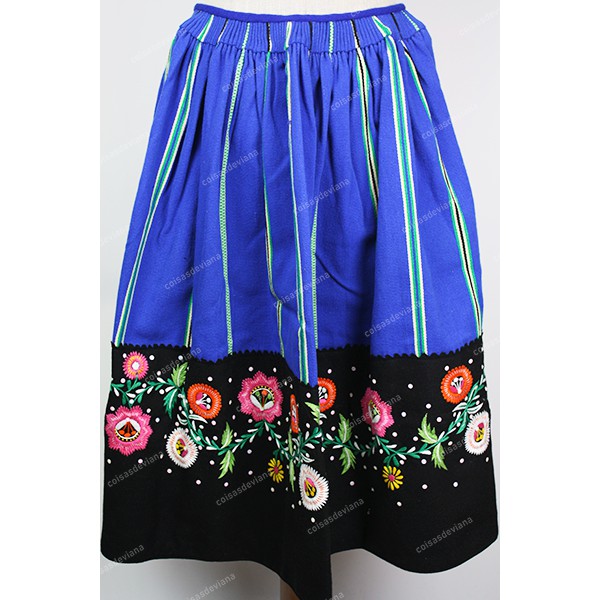 WOOL SKIRT RICH VIANA EMBROIDERY FOR LAVRADEIRA CO...
