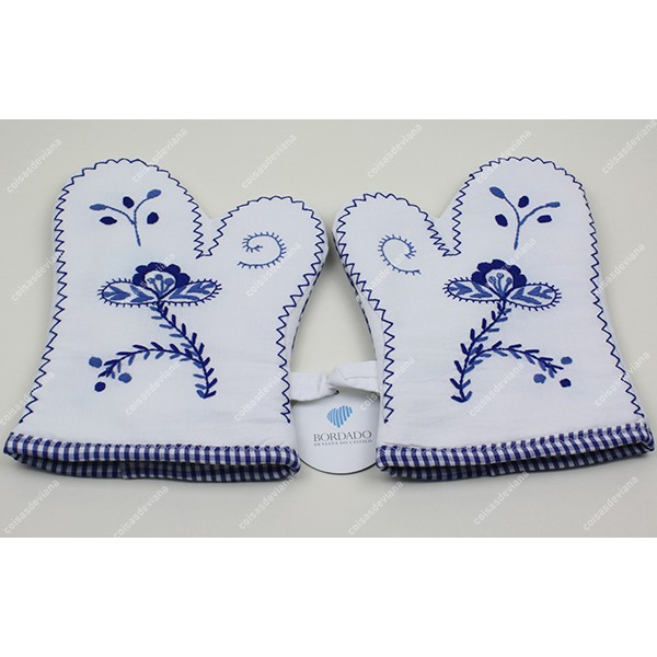 PAIR OF GLOVES VIANA EMBROIDERY