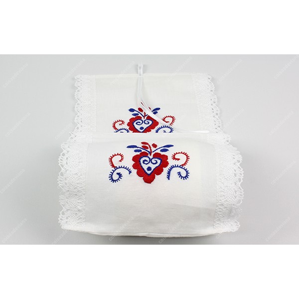 ROLL HOLDER IN LINEN VIANA EMBROIDERY