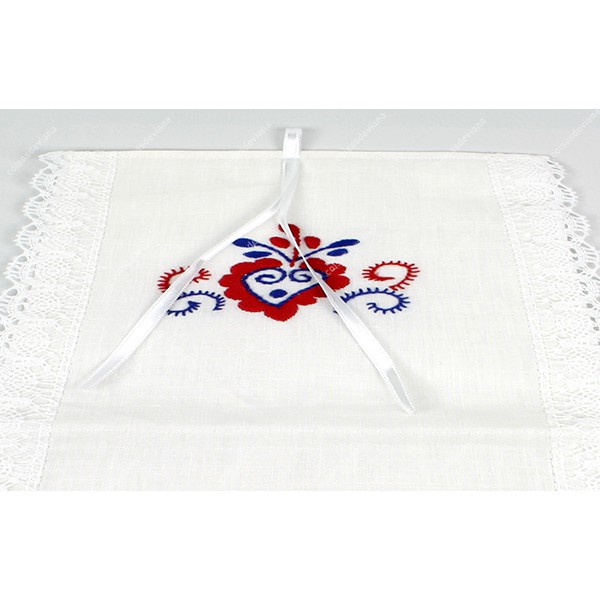 ROLL HOLDER IN LINEN VIANA EMBROIDERY