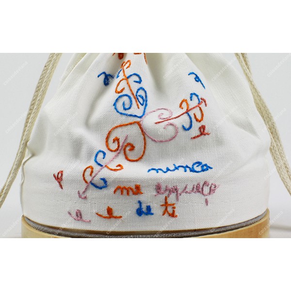 BAG LINEN VIANA EMBROIDERY AND SIEVE
