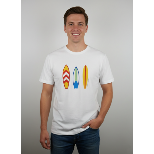 T-SHIRT BRANCA MOTIVOS DE VIANA IMPRESSOS