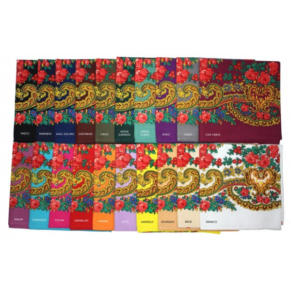 LENÇO TRADICIONAL PORTUGUES SEM FRANJA