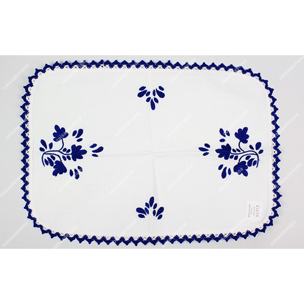 INDIVIDUAL EMBROIDERY VIANA'S CROCKERY WITH LACE