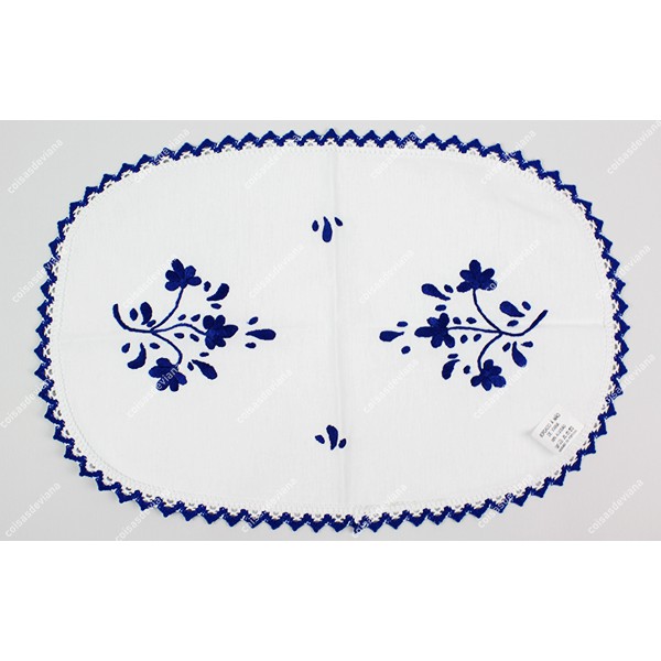 INDIVIDUAL EMBROIDERY VIANA'S CROCKERY WITH LACE
