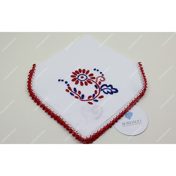 BREAD BASKET CLOTH IN COTTON VIANA EMBROIDERY AND LACE