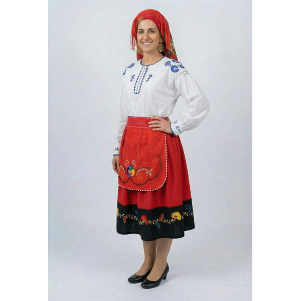 TRAJE IMITAÇÃO LAVRADEIRA COM CAMISA VIANESA