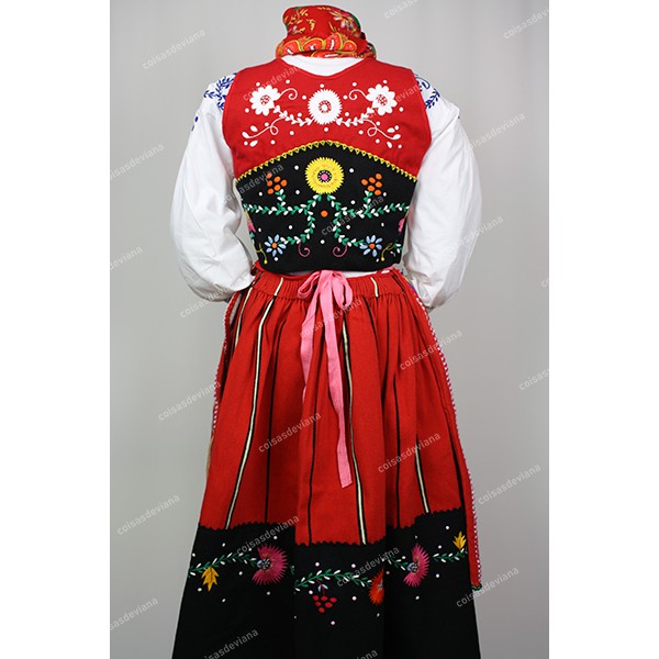 WOOL SKIRT WITH VIANA EMBROIDERY FOR LAVRADEIRA COSTUME