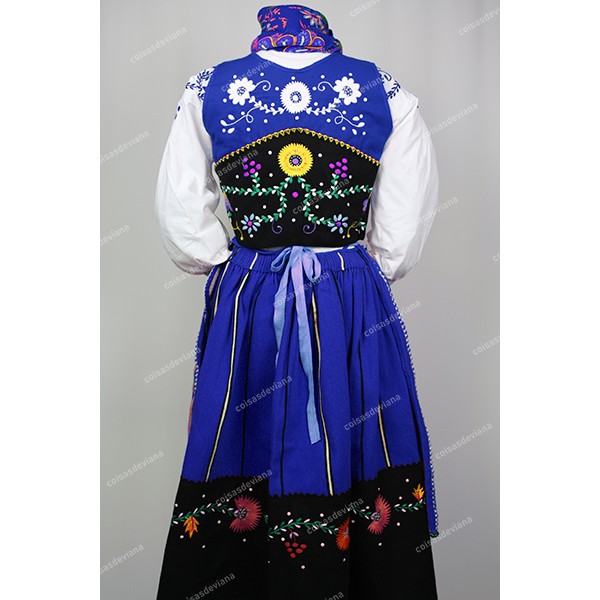 WOOL SKIRT WITH VIANA EMBROIDERY FOR LAVRADEIRA COSTUME