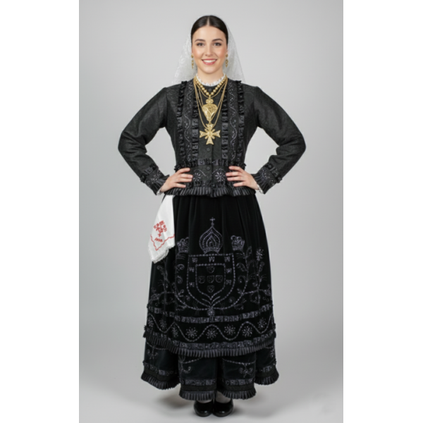 TRAJE MORDOMA BORDADO RICO COM CASACA