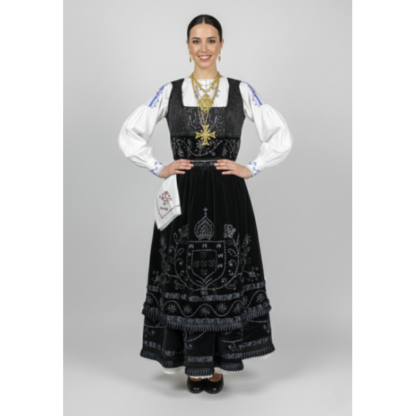 TRAJE MORDOMA BORDADO RICO COM COLETE