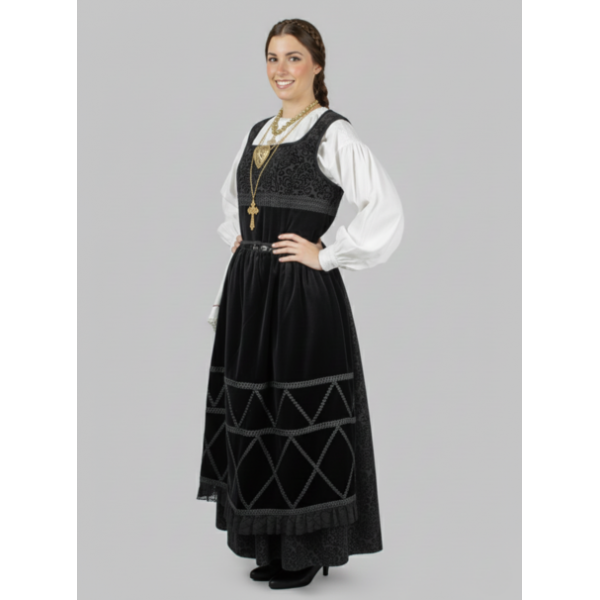 TRAJE MORDOMA SEM BORDADO COM COLETE