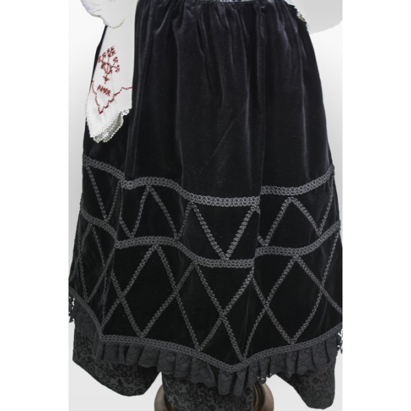 TRAJE MORDOMA SEM BORDADO COM COLETE