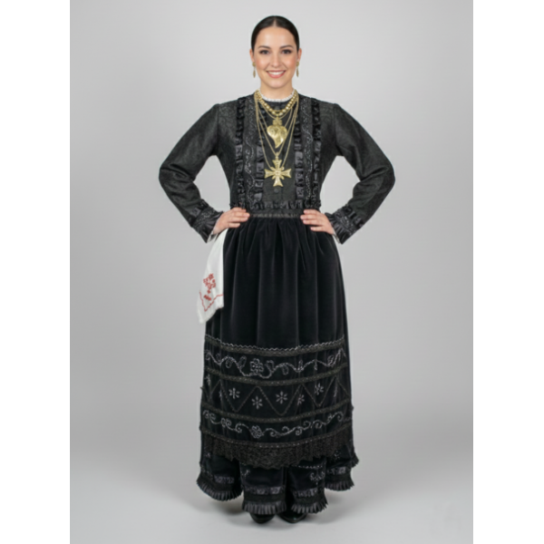 TRAJE MORDOMA BORDADO SIMPLES COM CASACA