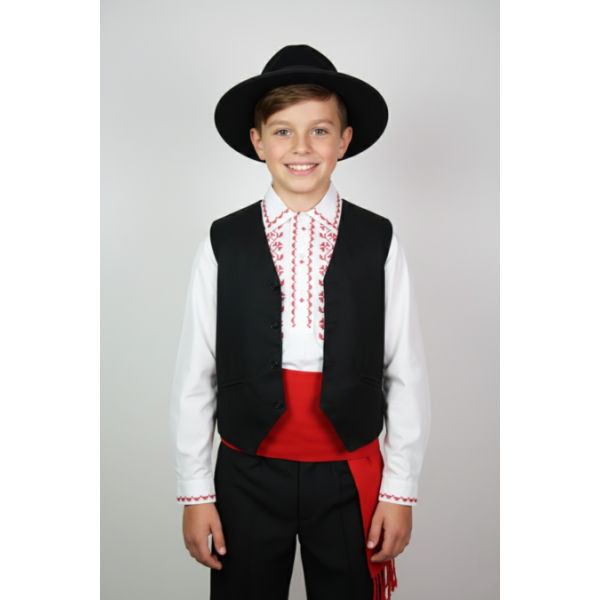 COLETE CRIANÇA FAZENDA COM COSTAS PRETAS