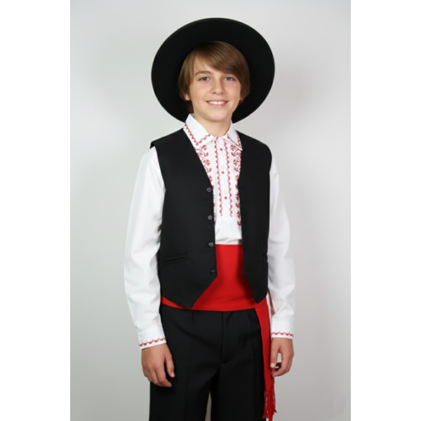 COLETE CRIANÇA FAZENDA COM COSTAS PRETAS