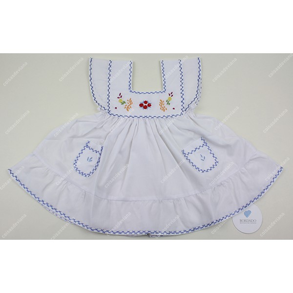 CHILD DRESS WITH FRILLS VIANA EMBROIDERY
