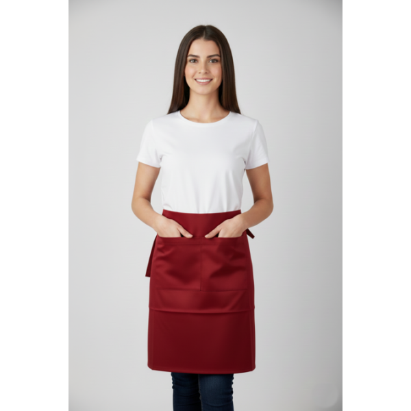 AVENTAL PEITO AMOVÍVEL CORAÇÃO VIANA BORDADO A MAQUINA