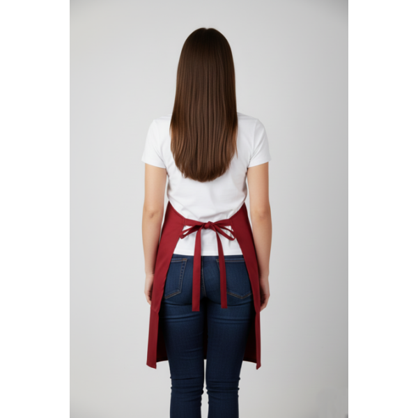 AVENTAL PEITO AMOVÍVEL CORAÇÃO VIANA BORDADO A MAQUINA