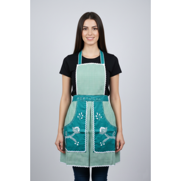 AVENTAL COM PEITO BORDADO DE VIANA