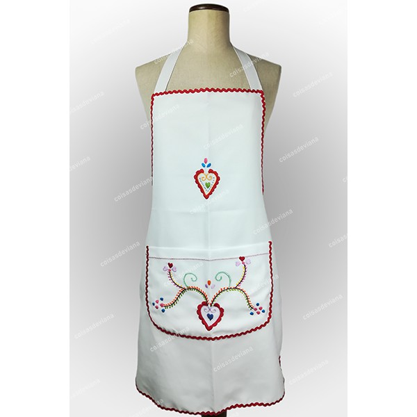 ENTIRE APRON WITH VIANA EMBROIDERY BY HAND