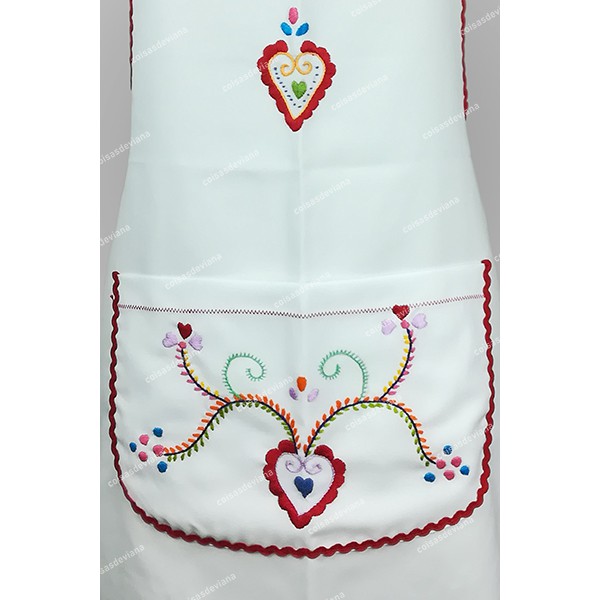 ENTIRE APRON WITH VIANA EMBROIDERY BY HAND