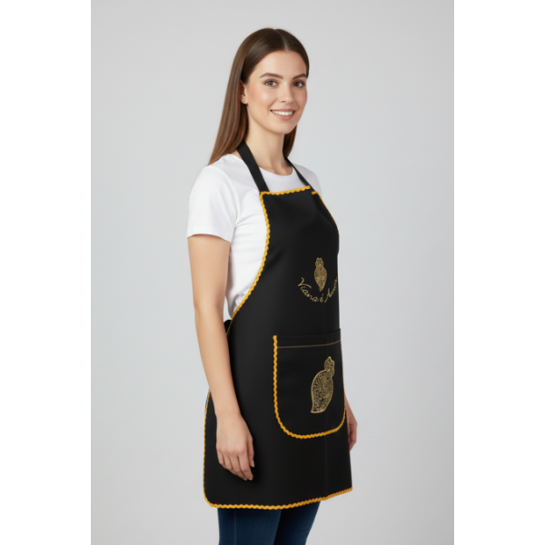 AVENTAL INTEIRO CORAÇÃO VIANA BORDADO A MAQUINA