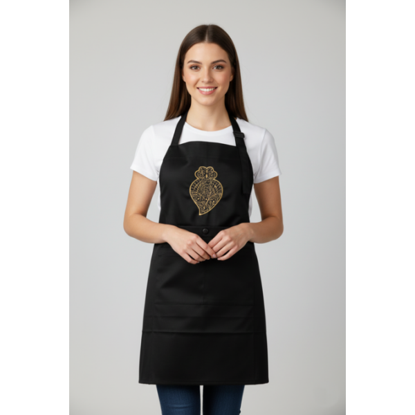 AVENTAL PEITO AMOVÍVEL CORAÇÃO VIANA BORDADO A ...