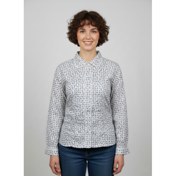 CAMISA EM CHITA PARA TRAJE DO CAMPO