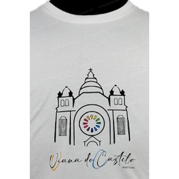 WHITE T-SHIRT VIANA MOTIFS PRINTED