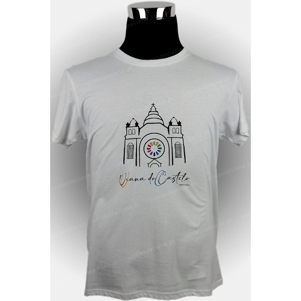 WHITE T-SHIRT VIANA MOTIFS PRINTED
