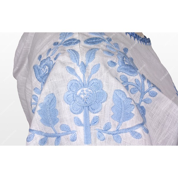 TUNIC IN LINEN EMBROIDERY BY MACHINE