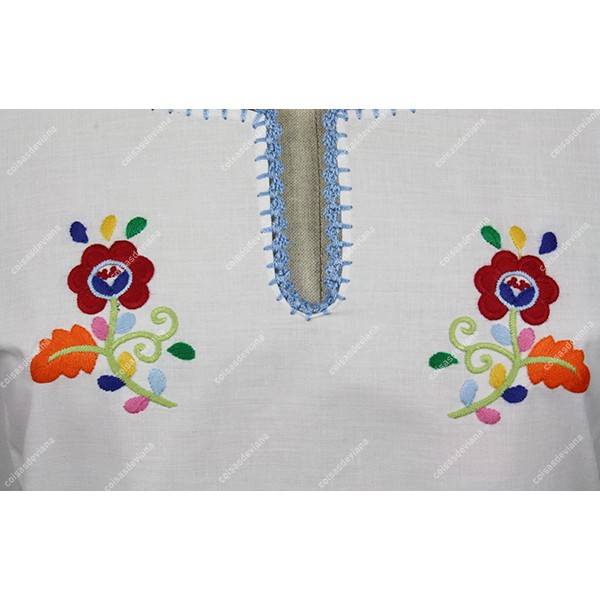 COTTON TUNIC EMBROIDERY BY MACHINE