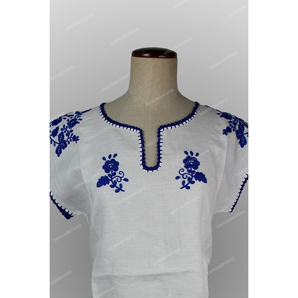 DRESS LINEN FABRIC EMBROIDERED BY MACHINE