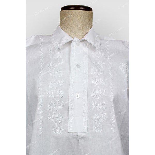 COTTON SHIRT EMBROIDERY CROSS STITCH