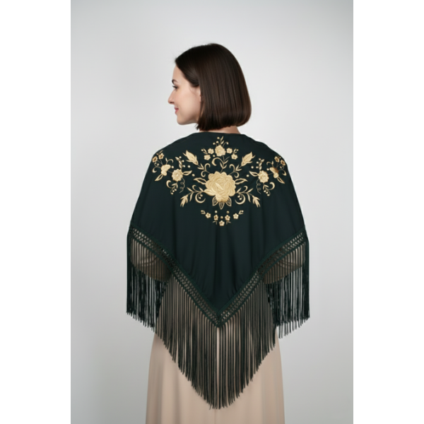 XAILE COM FRANJA BORDADO INDUSTRIAL