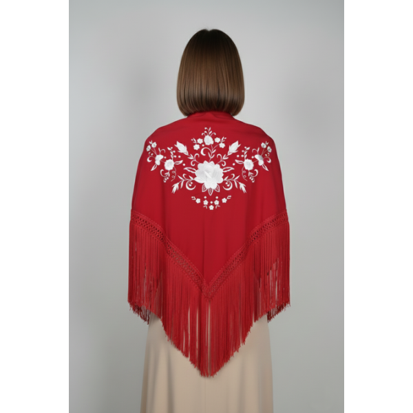 XAILE COM FRANJA BORDADO INDUSTRIAL